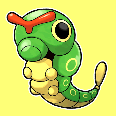 How to Draw Caterpie from Pokemon with Easy Steps Drawing Tutorial