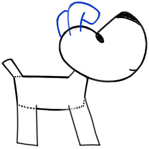 How To Draw Reks The Cartoon Dog With Easy Step By Step Drawing