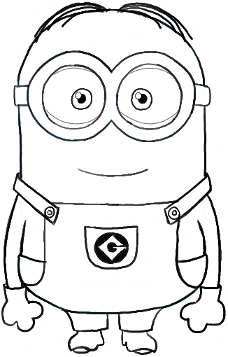 How to Draw Dave ... one of the Minions from Despicable Me Drawing Tutorial