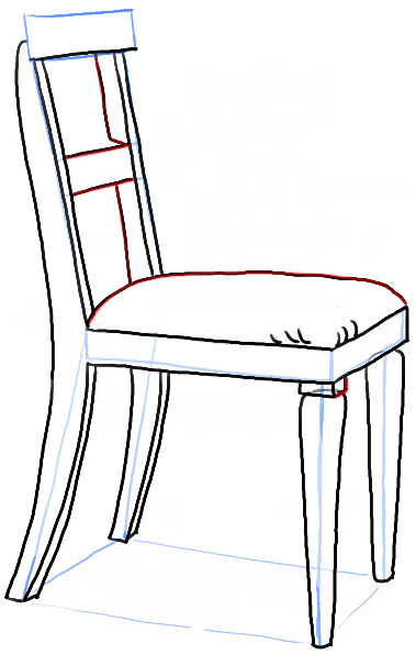 How To Draw A Chair In The Correct Perspective With Easy