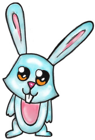 simple cartoon bunny