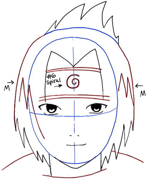 8 Easy Step to Draw Sasuke Uchiha For Beginners  Naruto drawings easy, Drawing  tutorial, Easy drawings