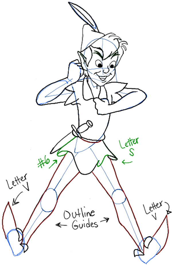 How to Draw Disney’s Peter Pan with Easy Step by Step Drawing Tutorial