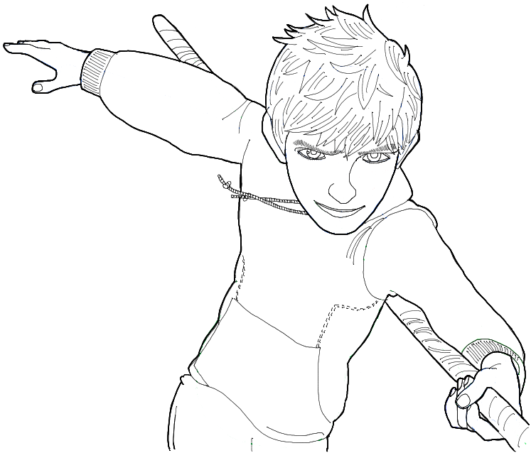 How to Draw Jack Frost from Rise of the Guardians in Easy Step by Step Drawing Tutorial