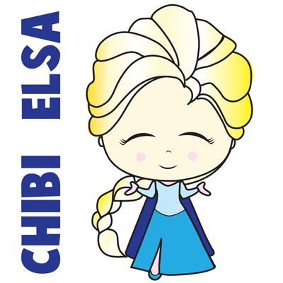 How to Draw a Chibi Baby Elsa from Frozen with Simple Step by Step Drawing Lesson