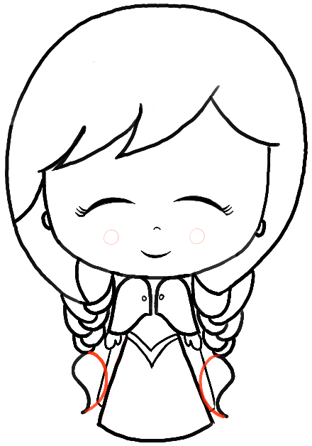 How to Draw a Chibi Baby Anna from Frozen with Easy Steps | How to Draw Dat