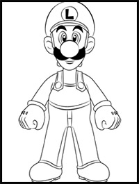 How to Draw Luigi from Super Mario