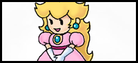 How to Draw Princess Peach