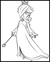 How to Draw Rosalina from Super Mario