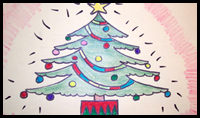 How to Draw a Christmas Tree