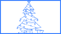 Christmas Tree Drawing