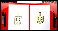 How to Draw a Dreidel for Hanukkah