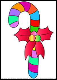 How to Draw Christmas Candy Cane