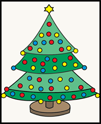 How to Draw a Christmas Tree