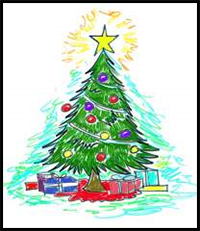 How to Draw a Christmas Tree