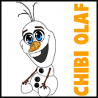 How to Draw Olaf from Frozen (The Snowman)