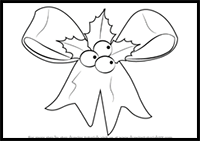 How to Draw Christmas Ribbon