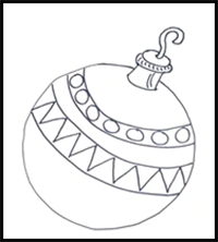 How to Draw a Christmas Ball | Christmas Drawings