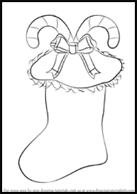 How to Draw a Christmas Stocking