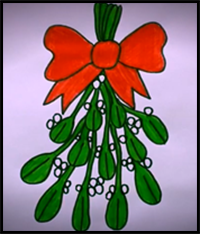 How to Draw Mistletoe