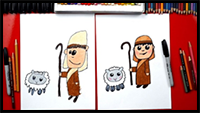 How to Draw a Shepherd – Nativity