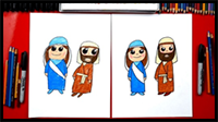 How to Draw Mary and Joseph – Nativity
