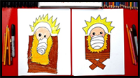 How to Draw Baby Jesus in a Manger – Nativity