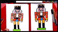 How to Draw a Christmas Nutcracker