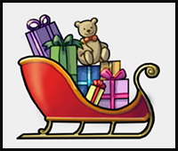 How to Draw Santa’s Sleigh