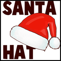 How to Draw Santa Hats with Easy Steps
