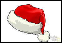 How to Draw a Santa Hat