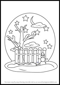 How to Draw a Snowman Decoration