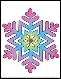 How to Draw Snowflakes