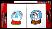 How to Draw a Snowglobe