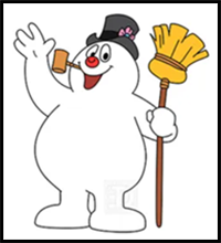 How to Draw Frosty the Snowman