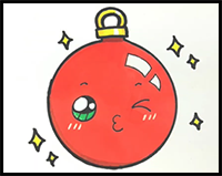 How to Draw Christmas Ball