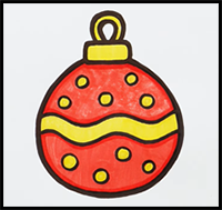 How to Draw Christmas Ornament | Step-by-Step Tutorial!