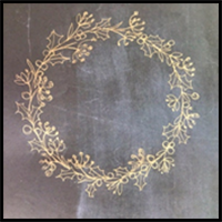Drawing a Christmas Wreath