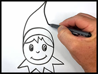 How to Draw a Cute Elf Face in 1 Minute!