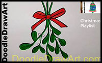 How to Draw a Cartoon Mistletoe Step by Step
