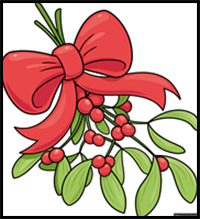 How to Draw Mistletoe