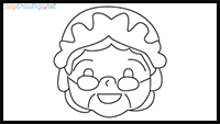 How to Draw Mrs. Claus