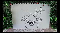 How to Draw Rudolph the Red-Nosed Reindeer