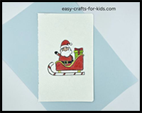 How to Draw Santa in a Sleigh