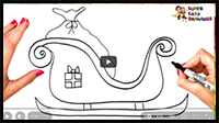 How to Draw Santa's Sleigh Step by Step
