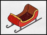 How to Draw Santa’s Sleigh
