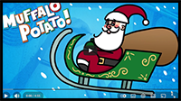 How to Draw SANTA'S SLEIGH Using Letters and Numbers with Muffalo Potato