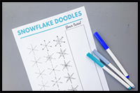 How to Draw a Snowflake: Easy Snowflake Drawing Step by Step Tutorial