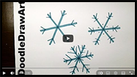 Drawing: How to Draw an Easy Snowflake - Step by Step for Beginners