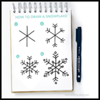How to Draw a Snowflake Step by Step 6 Ways